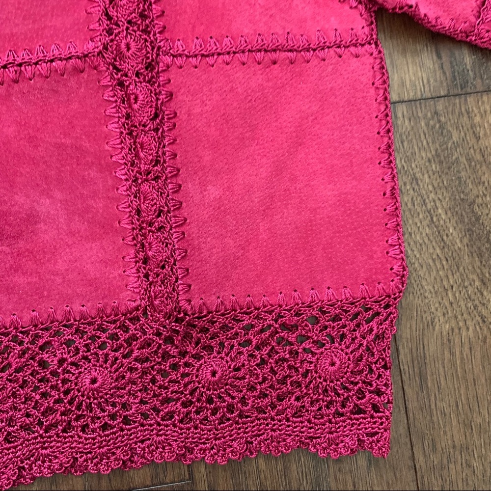 Smh Boutique Leather Patchwork Jacket - image 2